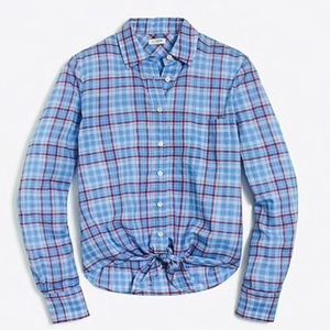 J. Crew | Printed Tie-Waist Shirt | S
